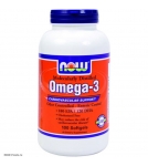NOW Omega-3 – Омега-3 (жирные кислоты) 1000mg - БАД